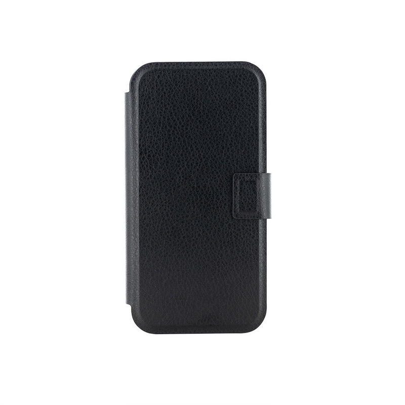 iPhone 15 Leather Folio Phone Case - Black / Brown