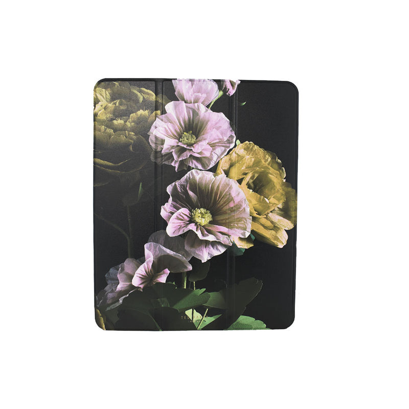 Ted Baker Black Paper Flowers Mirror Folio Case for iPad Air 11 (2024)