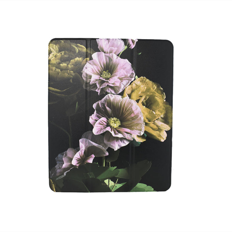 Ted Baker Black Paper Flowers Mirror Folio Case for iPad Pro 11 (2024)