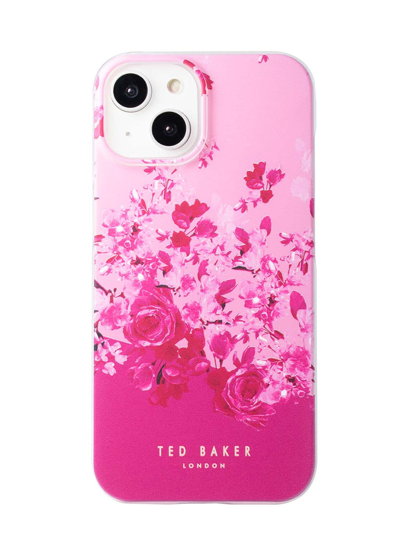 Ted Baker Scattered Flowers Back Shell for iPhone 15 Pink