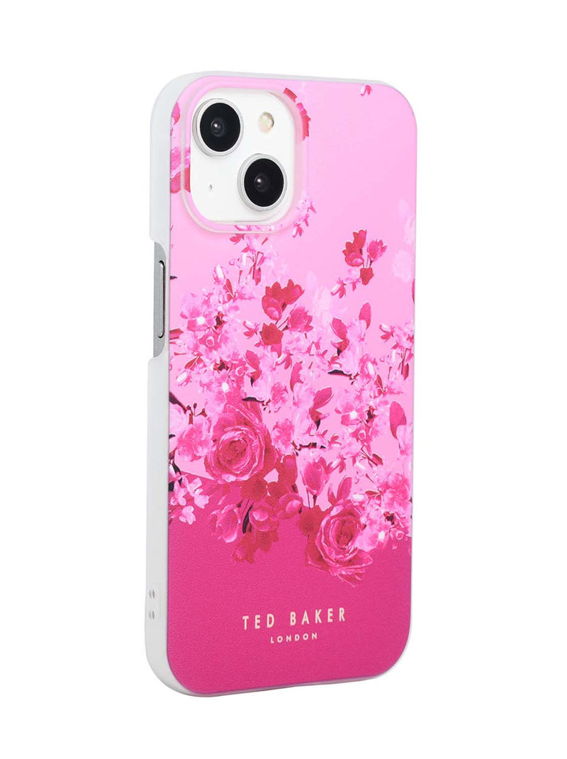 Ted Baker Scattered Flowers Back Shell for iPhone 15 Pink