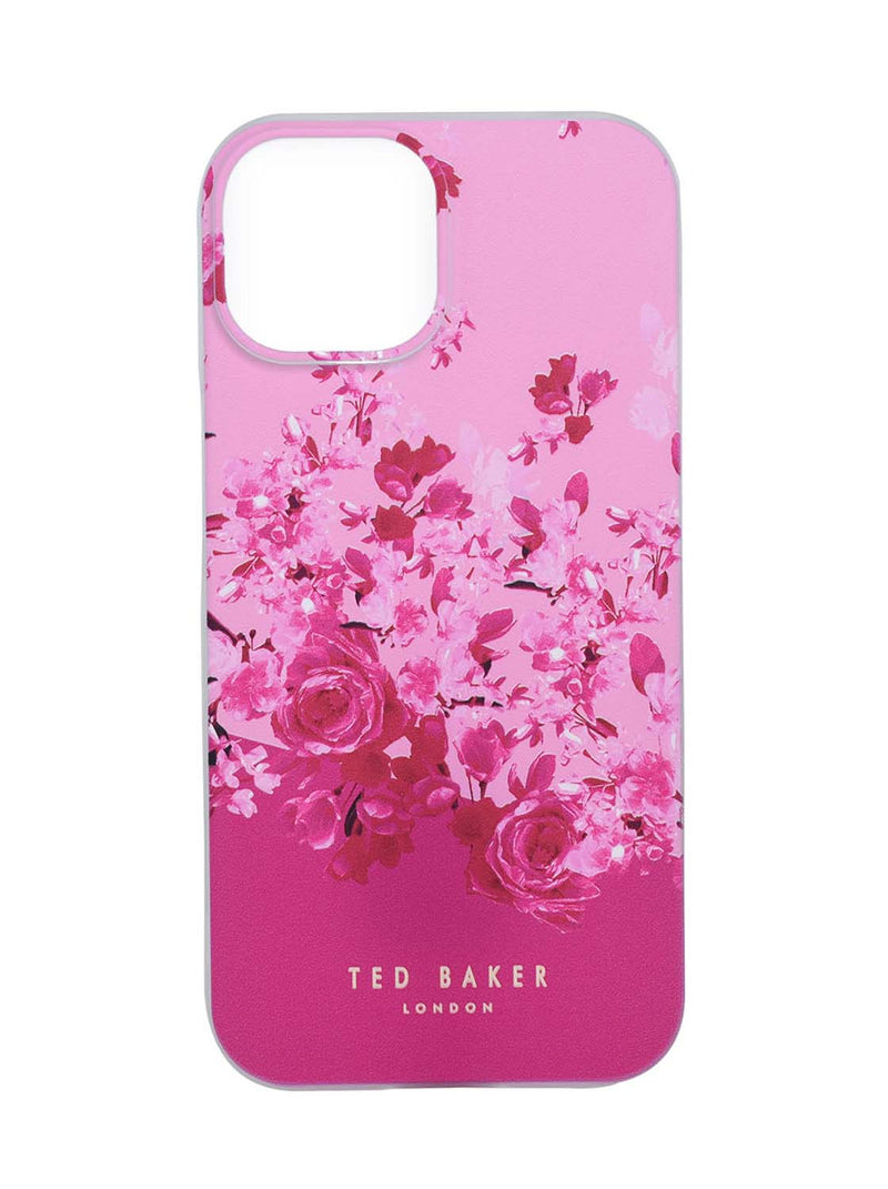 Ted Baker Scattered Flowers Back Shell for iPhone 15 Pink