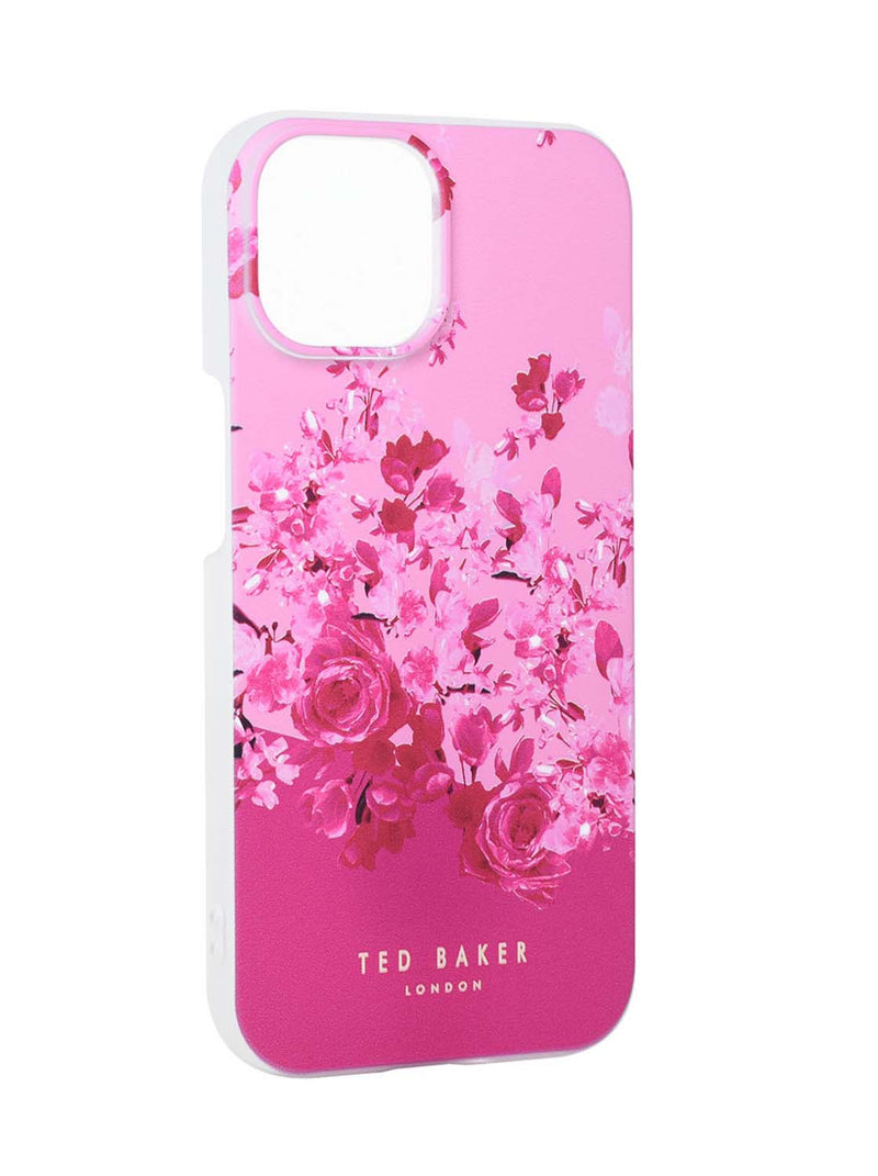 Ted Baker Scattered Flowers Back Shell for iPhone 15 Pink