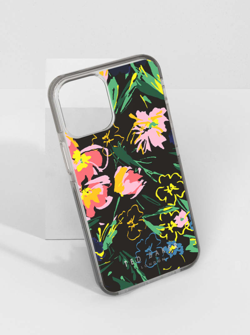 Ted Baker SULLA Antishock for iPhone 12 - Sketchy Magnolia Black
