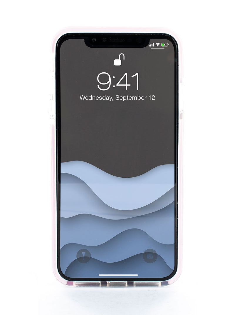 Front image of the Ted Baker Apple iPhone XS / X phone case in Clear Print