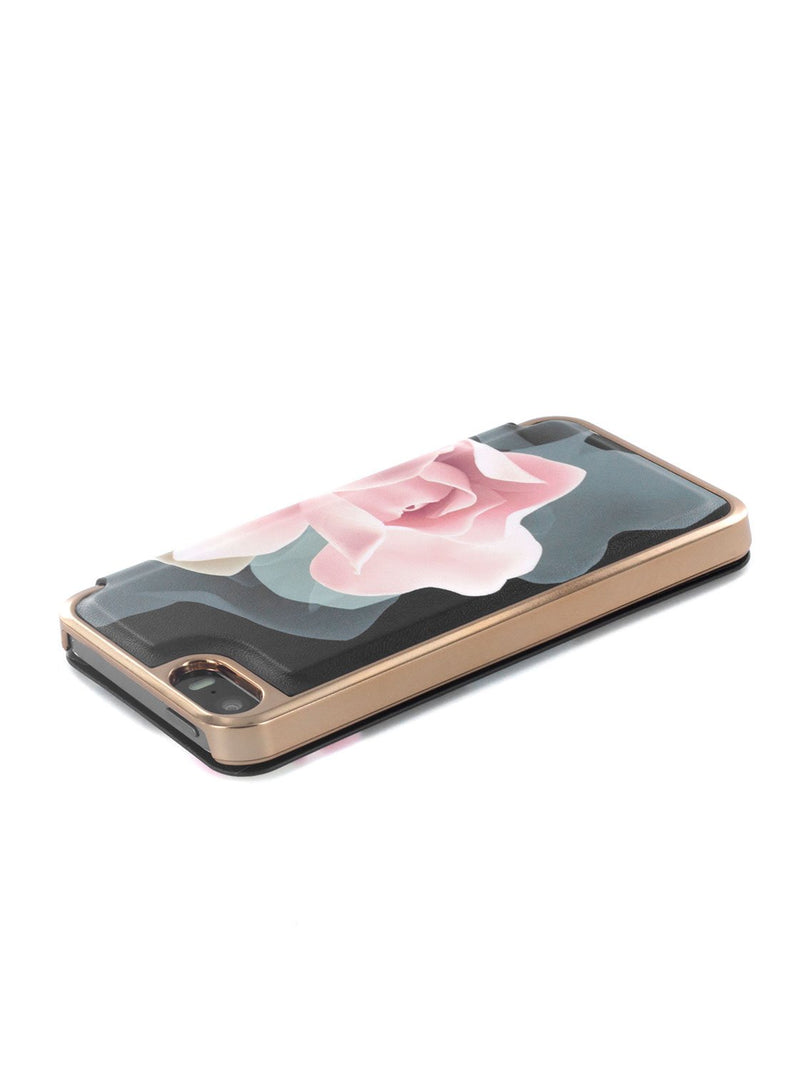 Face up image of the Ted Baker Apple iPhone SE / 5 phone case in Black