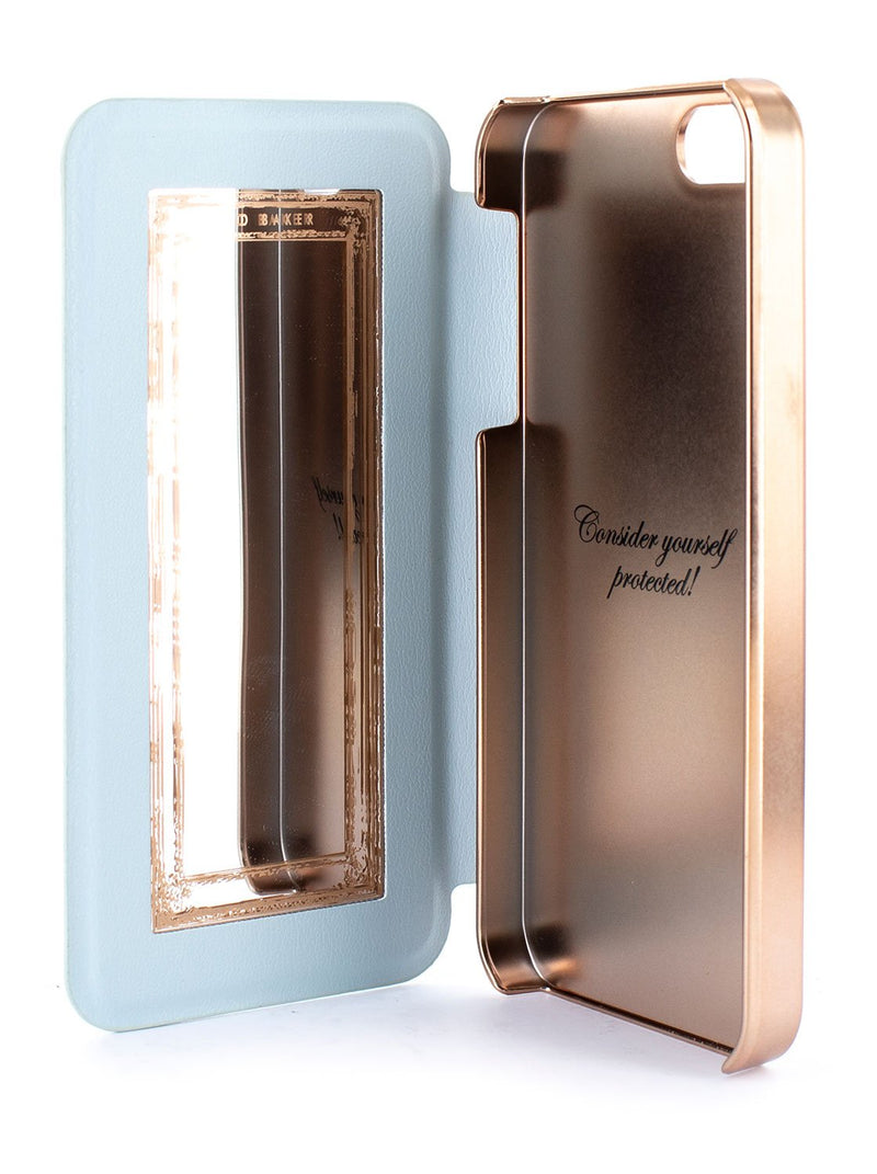 Inside image of the Ted Baker Apple iPhone SE / 5 phone case in Blue