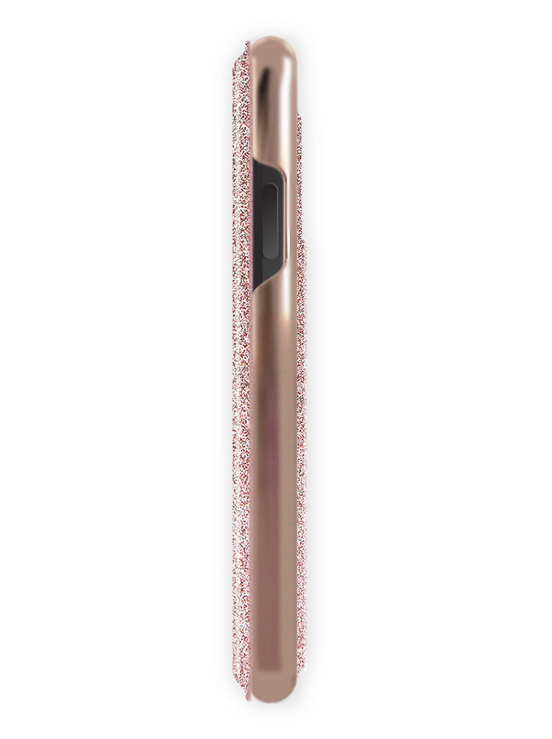 Ted Baker ELLEA Mirror Case for iPhone XR- Rose Gold Nude - Glitter
