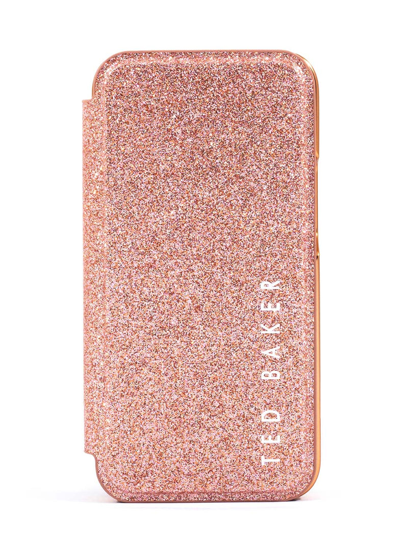 Ted Baker DIANOE Mirror Case for iPhone 12 Pro - Rose Gold Glitter