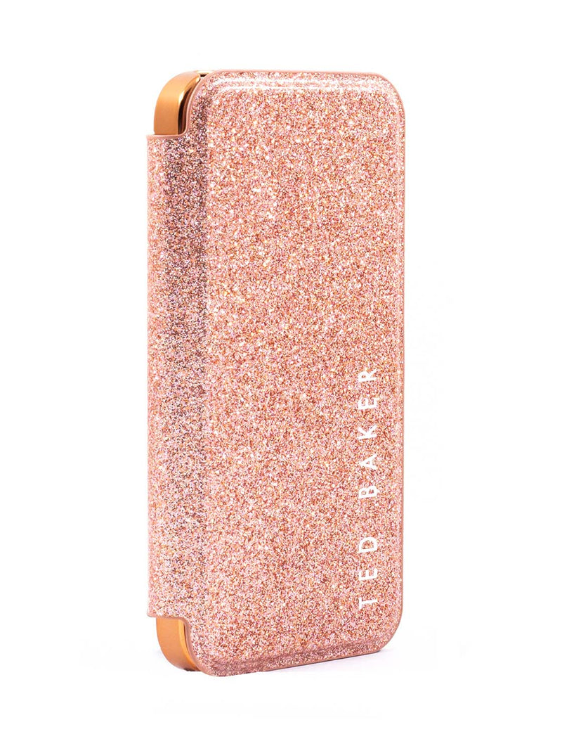 Ted Baker DIANOE Mirror Case for iPhone 12 - Rose Gold Glitter