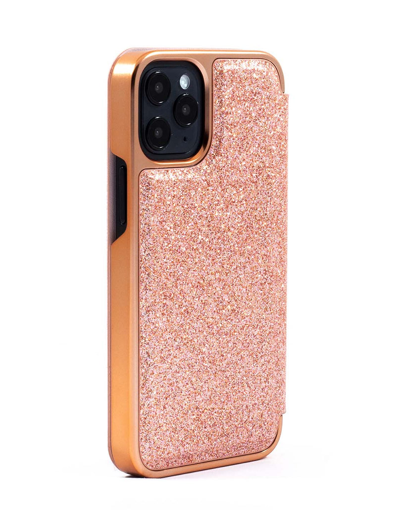 Ted Baker DIANOE Mirror Case for iPhone 12 - Rose Gold Glitter