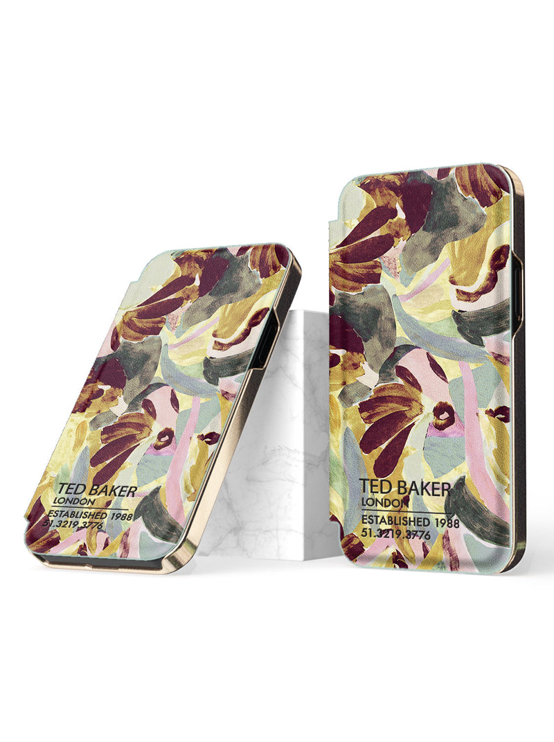 Ted Baker RIBEKKA Folio Case for iPhone 12 - Brush Strokes