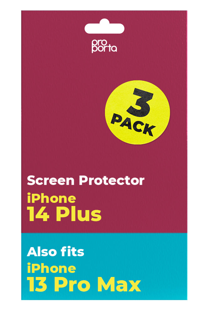 iPhone 13 Pro Max / iPhone 14 Plus Tempered Glass Multipack Screen Pro
