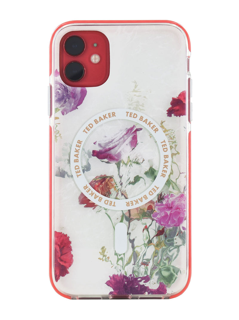 Ted Baker LAVERNA MagSafe AntiShock for iPhone 11 Water Floral Red Bumper