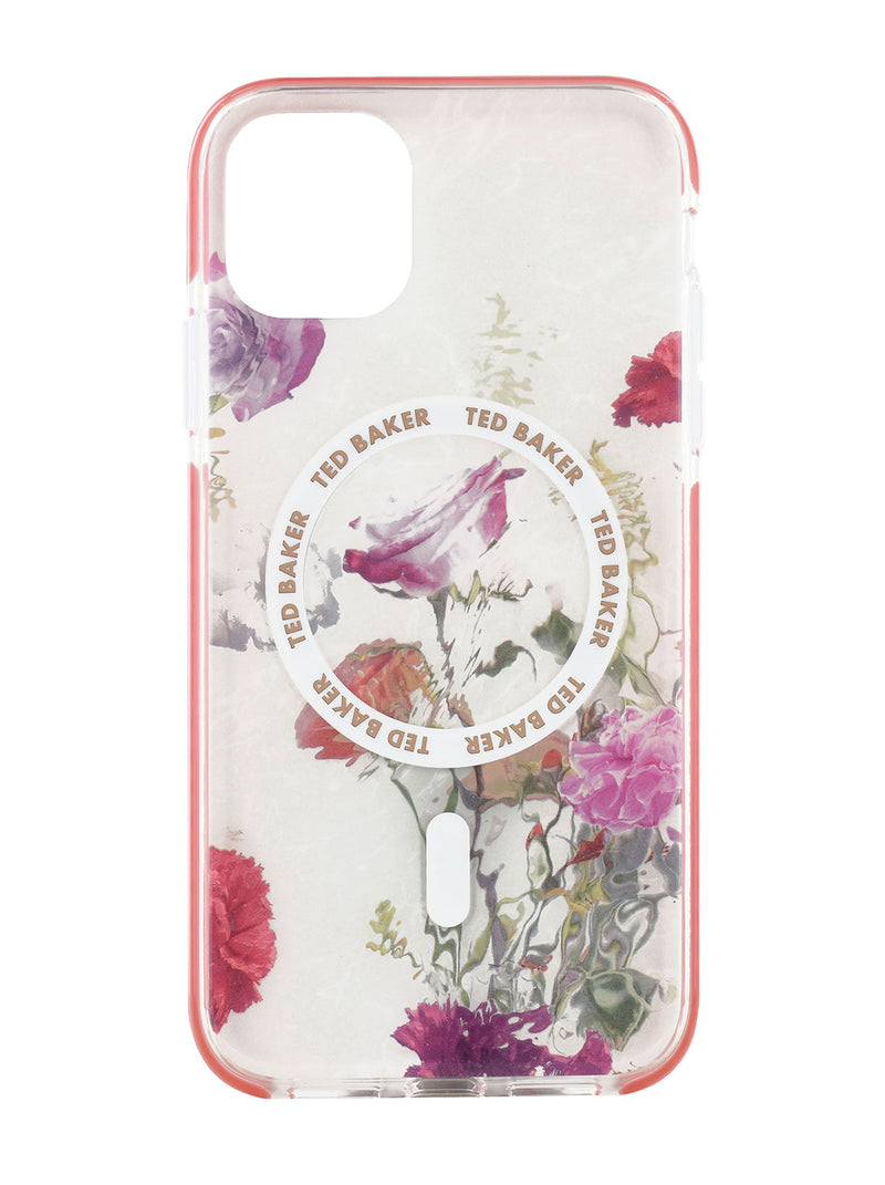 Ted Baker LAVERNA MagSafe AntiShock for iPhone 11 Water Floral Red Bumper