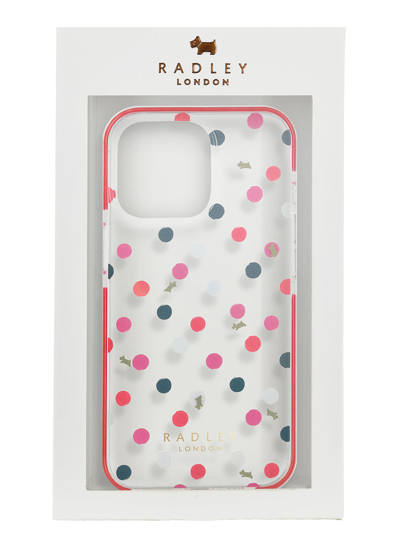 Radley Clear Bumper Case for iPhone 12 - Evergreen Print / Red Bumpers