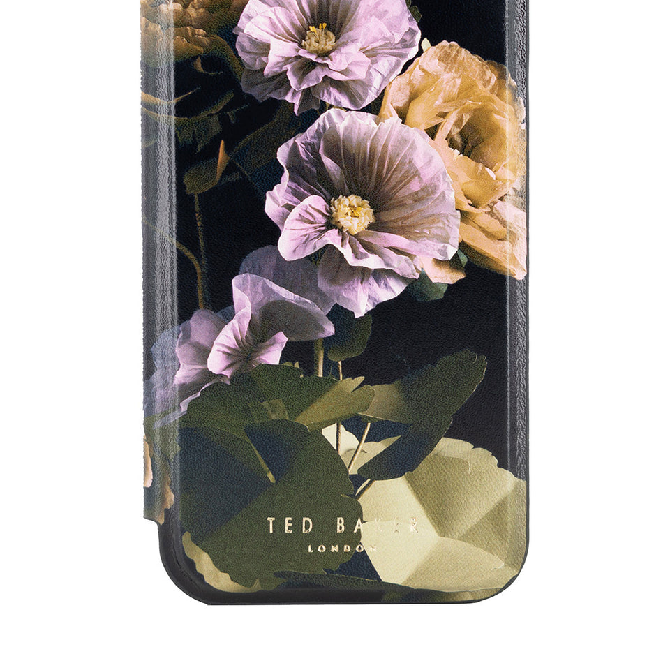 ◆TED BAKER◆BLACK PAPER FLOWERS MIRROR iPhoneケース 送料込 Ted Baker EESMEE Mirror Case for iPhone 11 - Elderflower