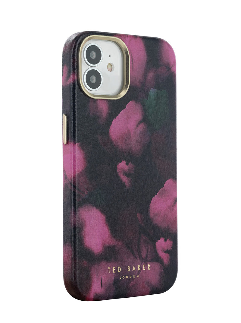 Ted Baker BLURS Pink Petal Print Full Wrap Phone Cover for iPhone 12 Compatible with MagSafe