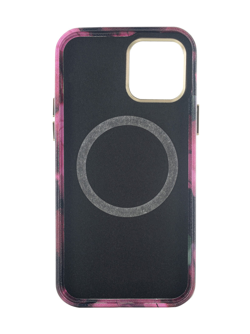 Ted Baker BLURS Pink Petal Print Full Wrap Phone Cover for iPhone 12 Pro Compatible with MagSafe