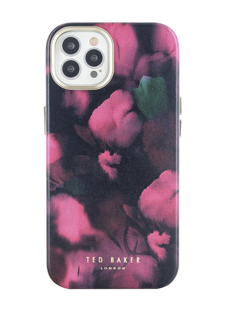 Ted Baker BLURS Pink Petal Print Full Wrap Phone Cover for iPhone 12 Pro Compatible with MagSafe