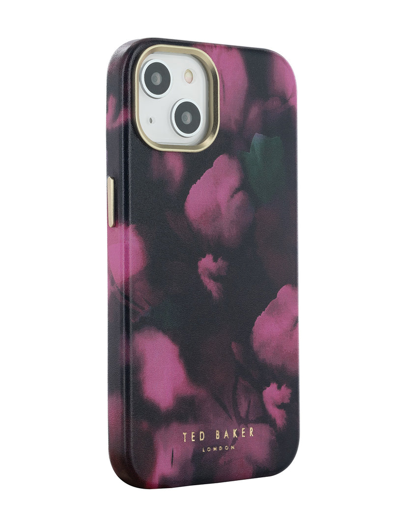 Ted Baker BLURRIA Pink Petal Print Full Wrap Phone Cover for iPhone 13 Compatible with MagSafe