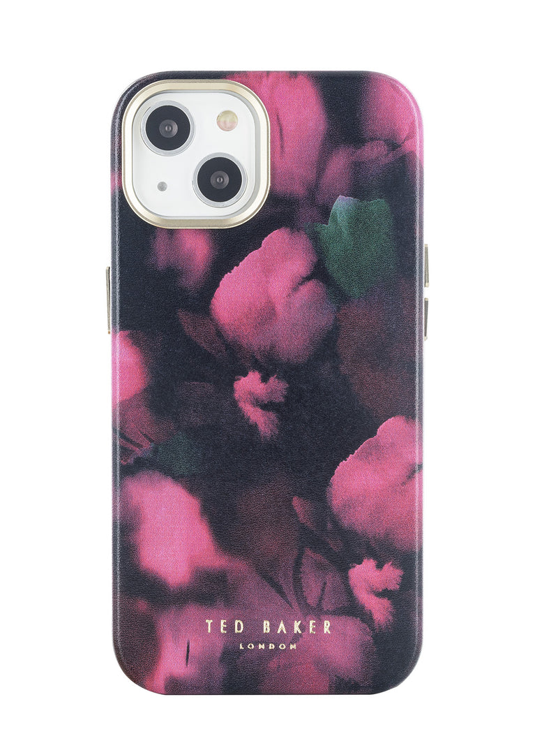 Ted Baker BLURRIA Pink Petal Print Full Wrap Phone Cover for iPhone 14 Compatible with MagSafe