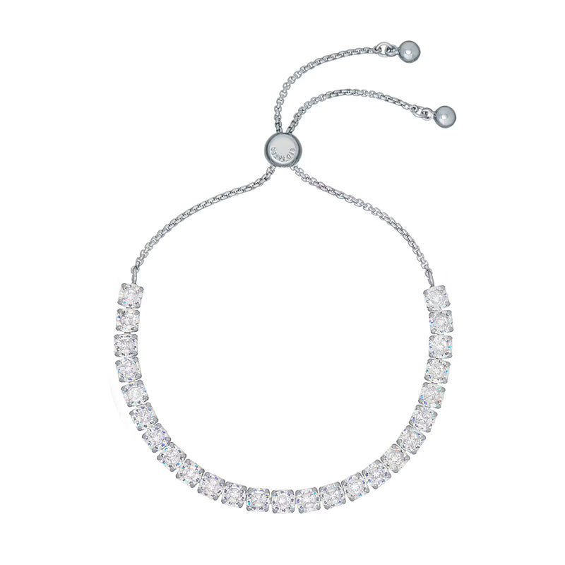 MELRAH Tennis Bracelet Silver