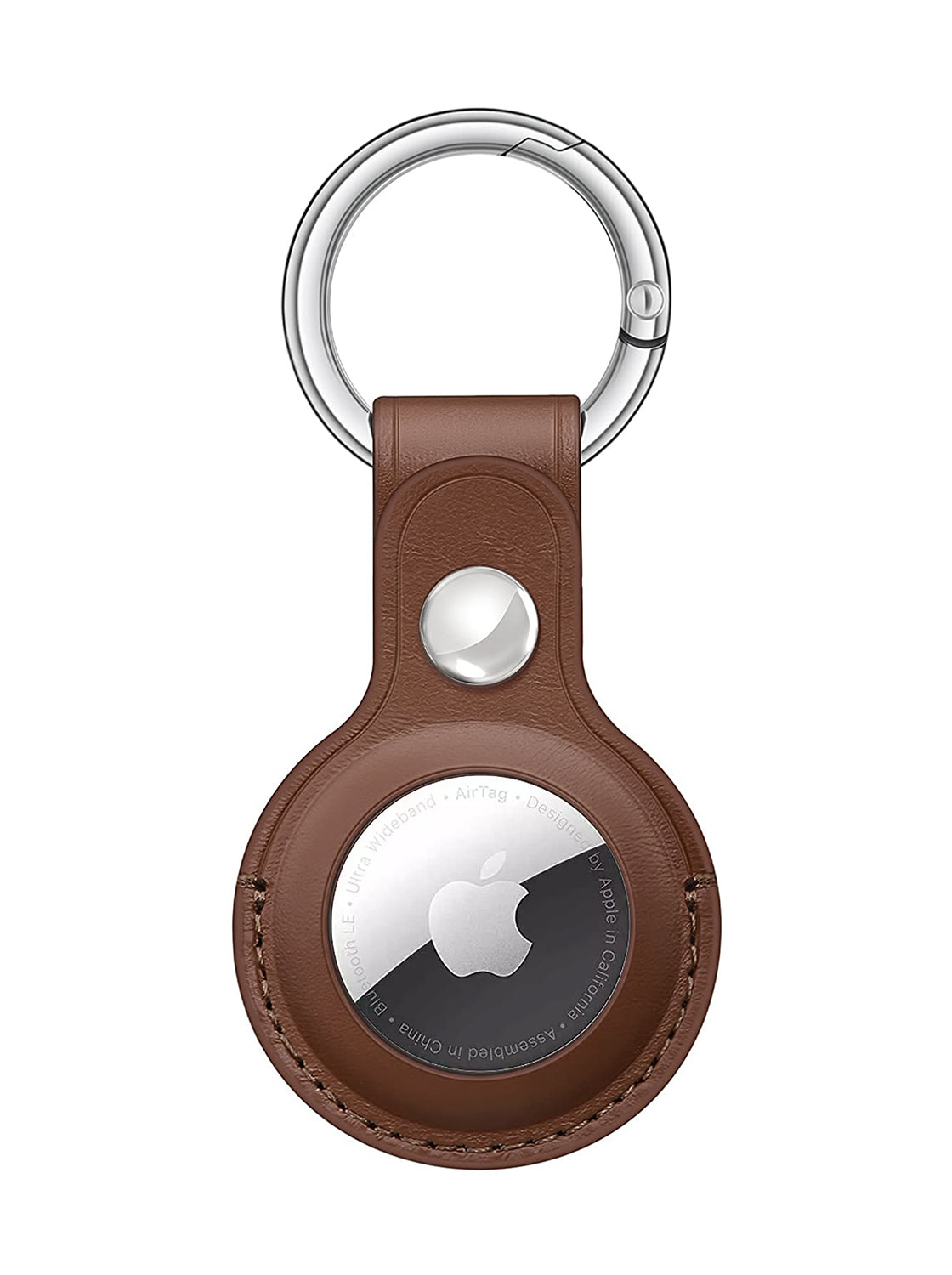 AirTag Case with Keyring - Brown