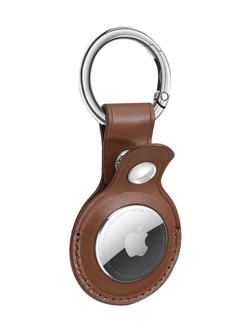 AirTag Case with Keyring - Brown