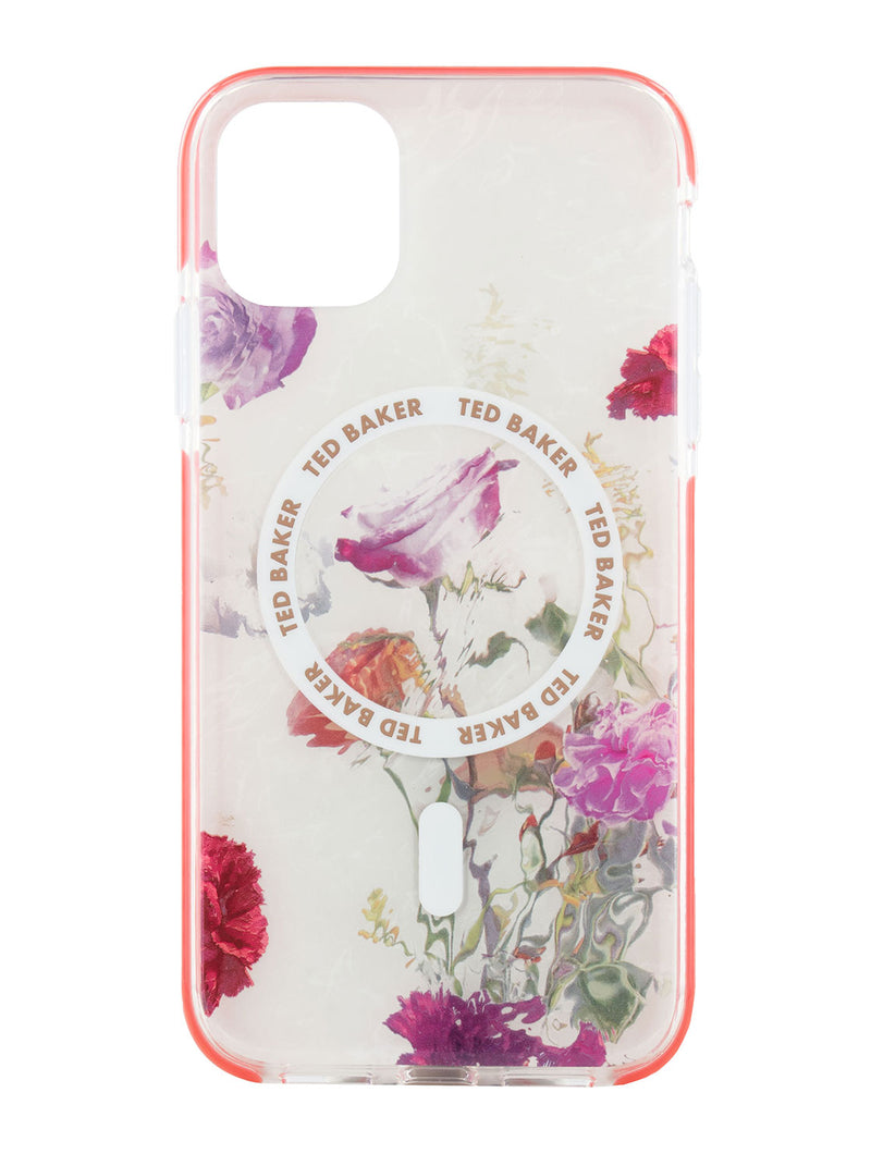 Ted Baker LAVERNO MagSafe AntiShock for iPhone 12 Water Floral Red Bumper