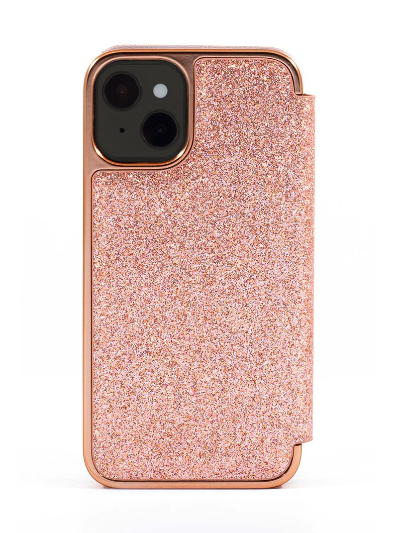 Ted Baker GLITAL Mirror Case for iPhone 13 Mini - Rose Gold Glitter