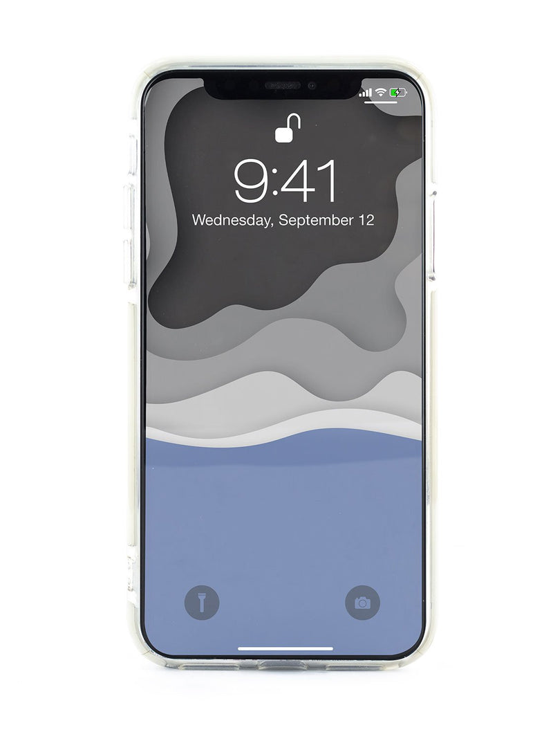 Back image of the Ted Baker Apple iPhone XS Max phone case in Clear Print