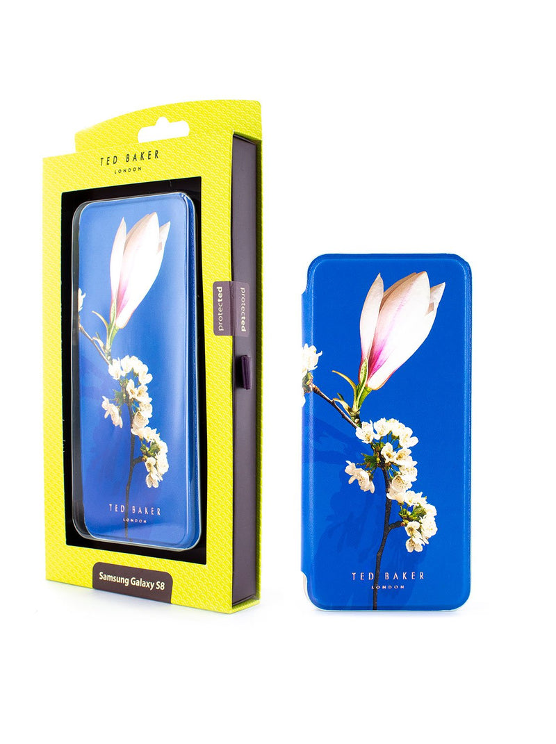 Packaging image of the Ted Baker Samsung Galaxy S8 phone case in Blue