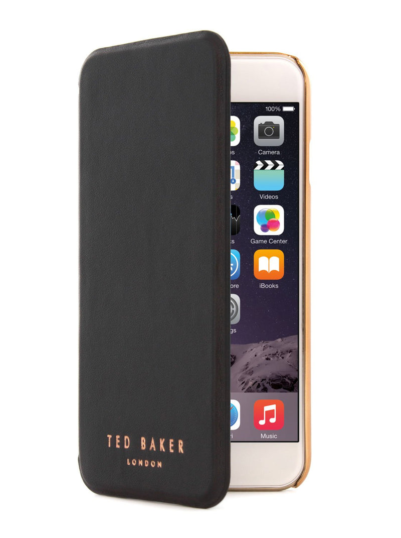 Flip cover image of the Ted Baker Apple iPhone 6S / 6 phone case in Black